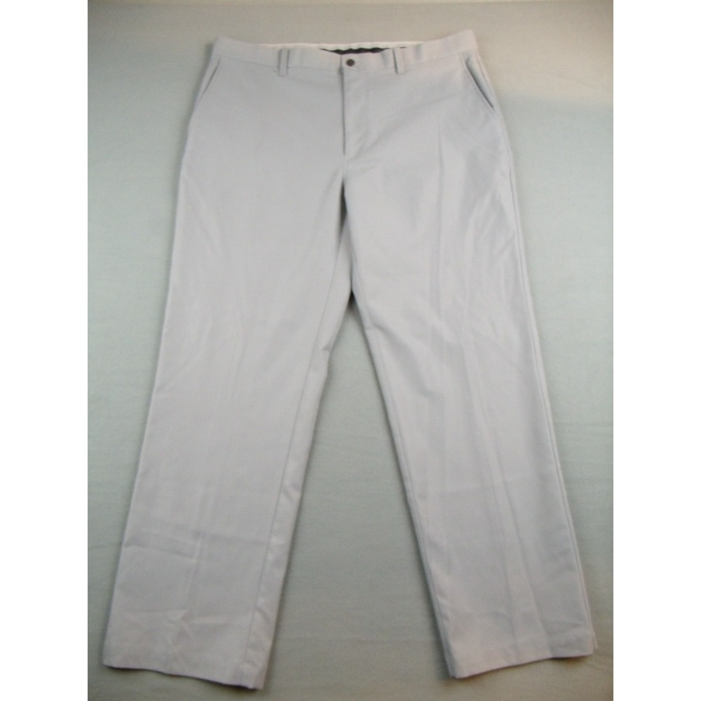 Callaway Golf Pants Men's 38x30 Gray Stretch Opti-Dri Performance Flat Front